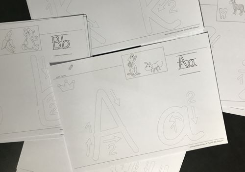 nachspurbuchstaben-grundschrift - Zaubereinmaleins - DesignBlog